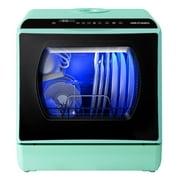 AIRMSEN Portable Countertop Dishwasher with 5-Liter Built-in Water Tank and Air-Dry Function, 5 Washing Programs, AE-TDQR03