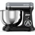 thumbnail image 1 of AIRMSEN 11-Speed 5.5 QT Stand Mixer with LED Touchscreen & Timer, 3 IN 1 Electric Mixer for Kitchen, Black and Gray, 1 of 11
