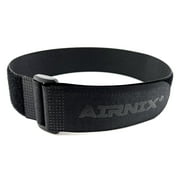 AIRNIX 4-Pack 22" x 1.5" (19" Useable) Hook and Loop Nylon Cinch Straps with Plastic Buckle, Reusable Fastening, Securing, Cable Straps