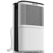 AIRPLUS Dehumidifiers, 50 Pint Dehumidifiers for Home Up to 3500 Sq. Ft, Basements Dehumidifier with Drain Hose, 24 Hr Timer, Auto Drainage, White, AP16-601EE