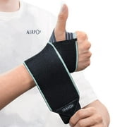 AIRPOP Wrist Wraps (Pack of 2), Wrist Strap, Black and Blue Wristband, FLEX Wrist Brace with Thumb Support, Wrist Compression Straps for Workout, Gymnastics, Weightlifting for Men, Women