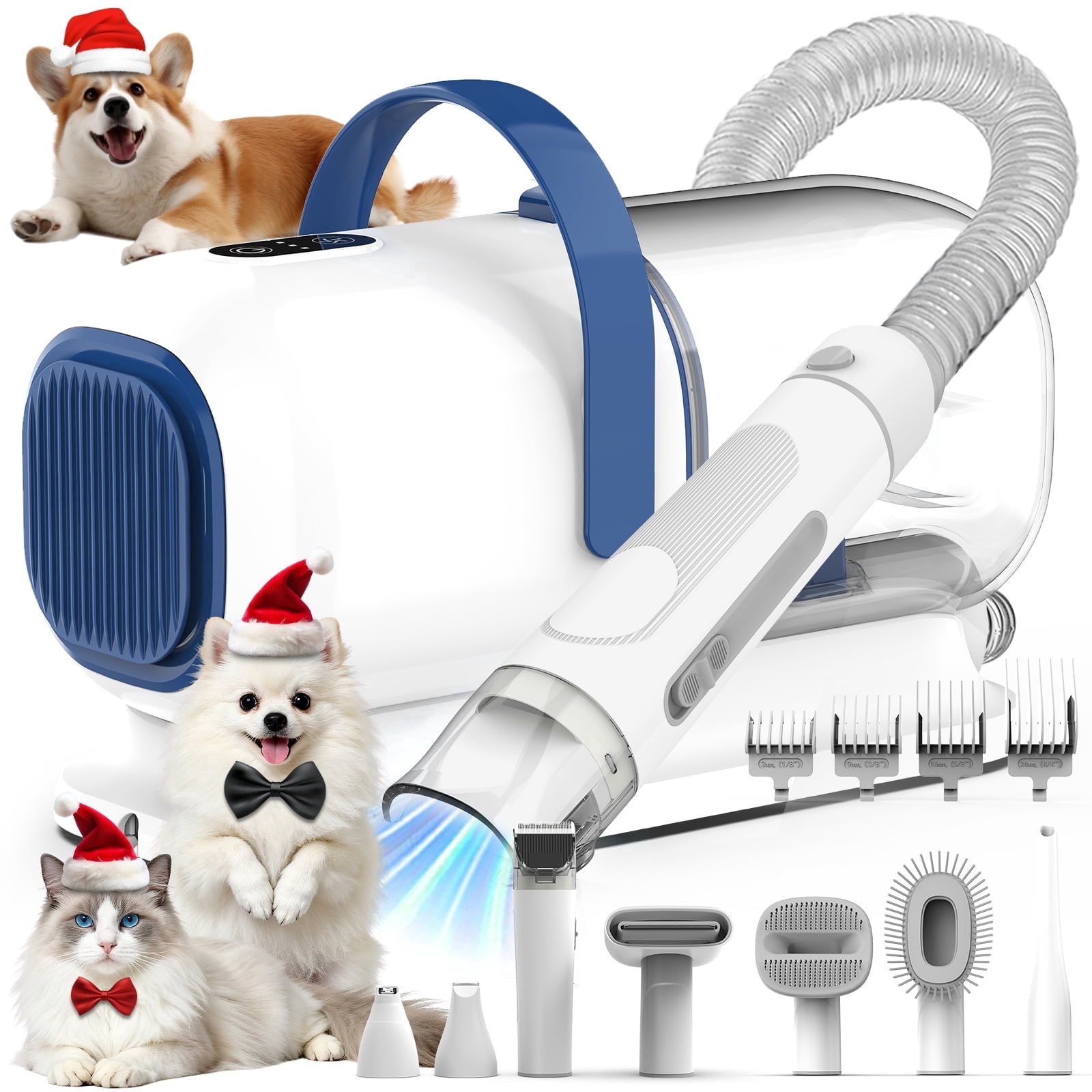 ペット用グルーミングクリーナー AIRROBO AIRROBO GP04 Plus Dog Grooming Kit with Vacuum, Pet Clippers Set