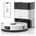thumbnail image 1 of AIRROBO L60+ Self-Empty Robot Vacuum and Mop Cleaner with Ultrasonic Carpet Detection,12,000Pa Suction,Laser Obstacle Avoidance,300min Long Runtime, 1 of 10