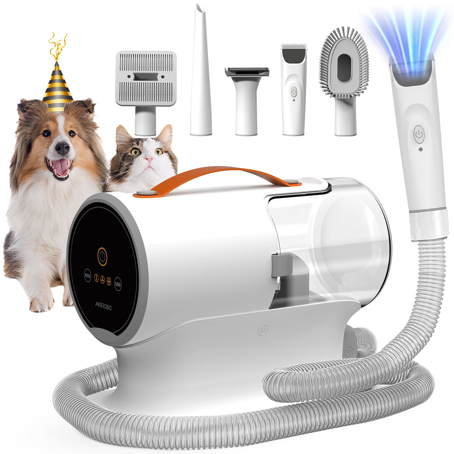 AIRROBO PG100 Pet Grooming Kit & Vacuum , Professional Grooming Clipper