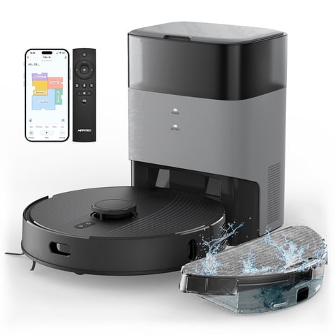 AIRROBO Robot Vacuum and Mop Combo T20 with 60 Days Self-Empty Station Voice Control Home Mapping