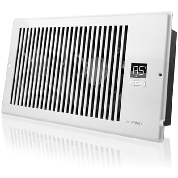 AIRTAP T6 White, Register Booster Fan for 6" x 12" Register Holes, Improves Heating & Cooling Vents, Quiet 10-Speeds. ONLY FITS 6" x 12" DUCT OPENINGS