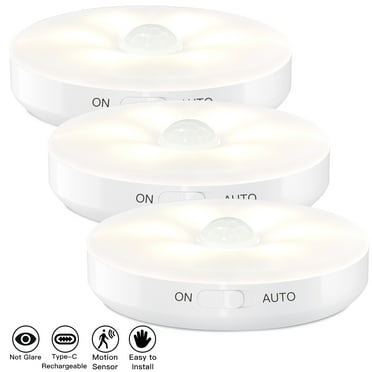 AIRTOK 60 Lumen Motion Sensor LED Under Cabinet Lights, 6000K (3 Count)