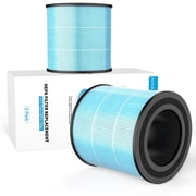AIRTOK AP0601 Air Purifier Replacement Filters, H13 True HEPA Filter Activated Carbon, 4 Stage, 2 Pack