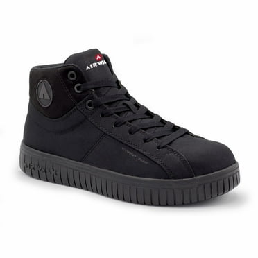 AIRWALK SAFETY Mens Composite Toe Work Boot Black AW6200 Slip Resistant