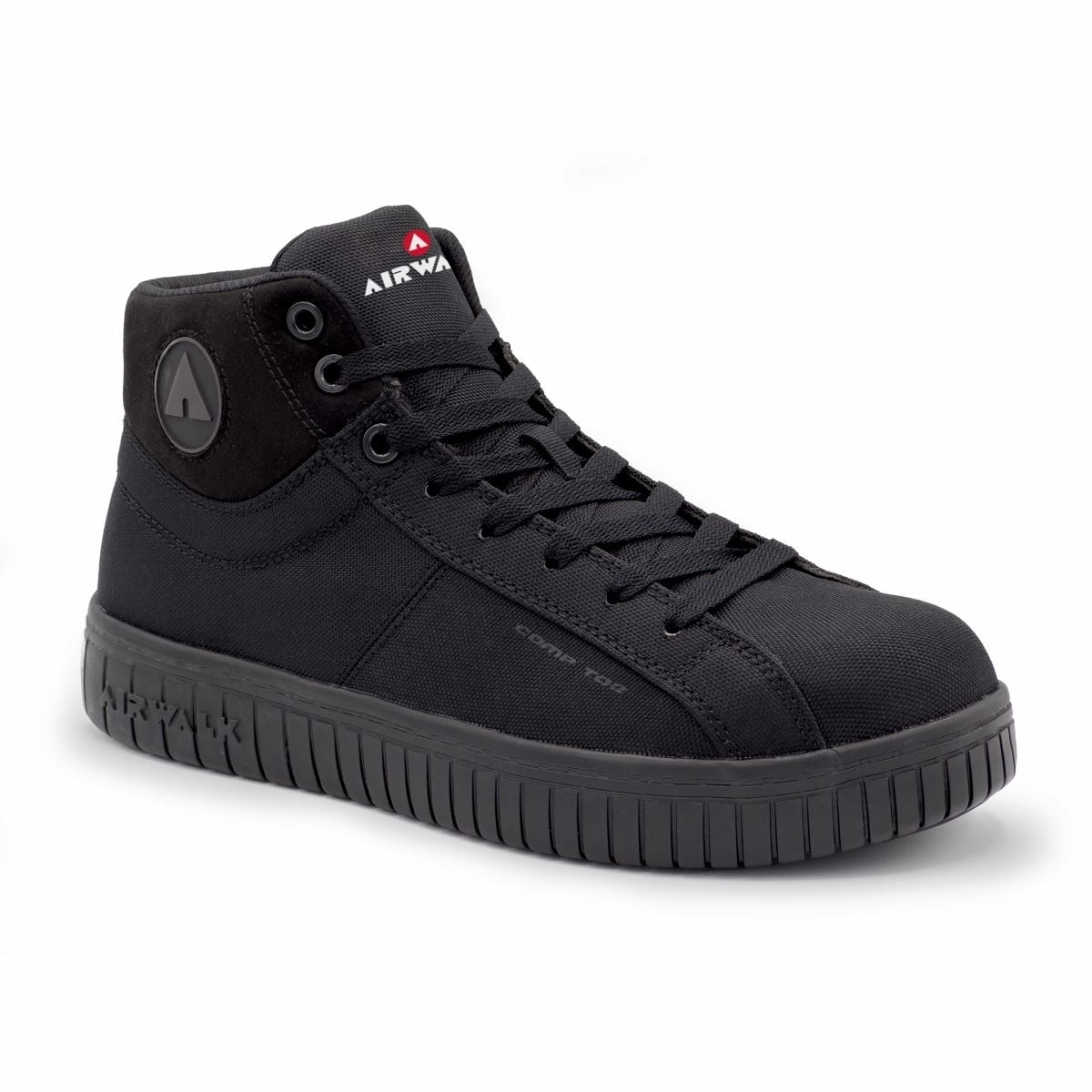 AIRWALK SAFETY Mens Composite Toe Work Boot Black AW6200 Slip Resistant