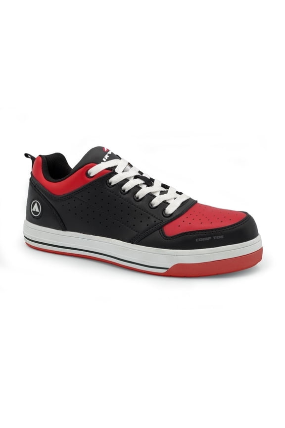 SAFETY Womens Arena Composite Toe Work Shoe Black Red AW6412 Size Options