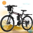 thumbnail image 1 of AIRWEST Electric Bike - 26'' Adult E Bike, Peak 750W 20MPH Electric Mountain bike with 48V7.8AH Removable Battery with Fork Suspension and Dual Disc Brakes, UL2849, 1 of 8