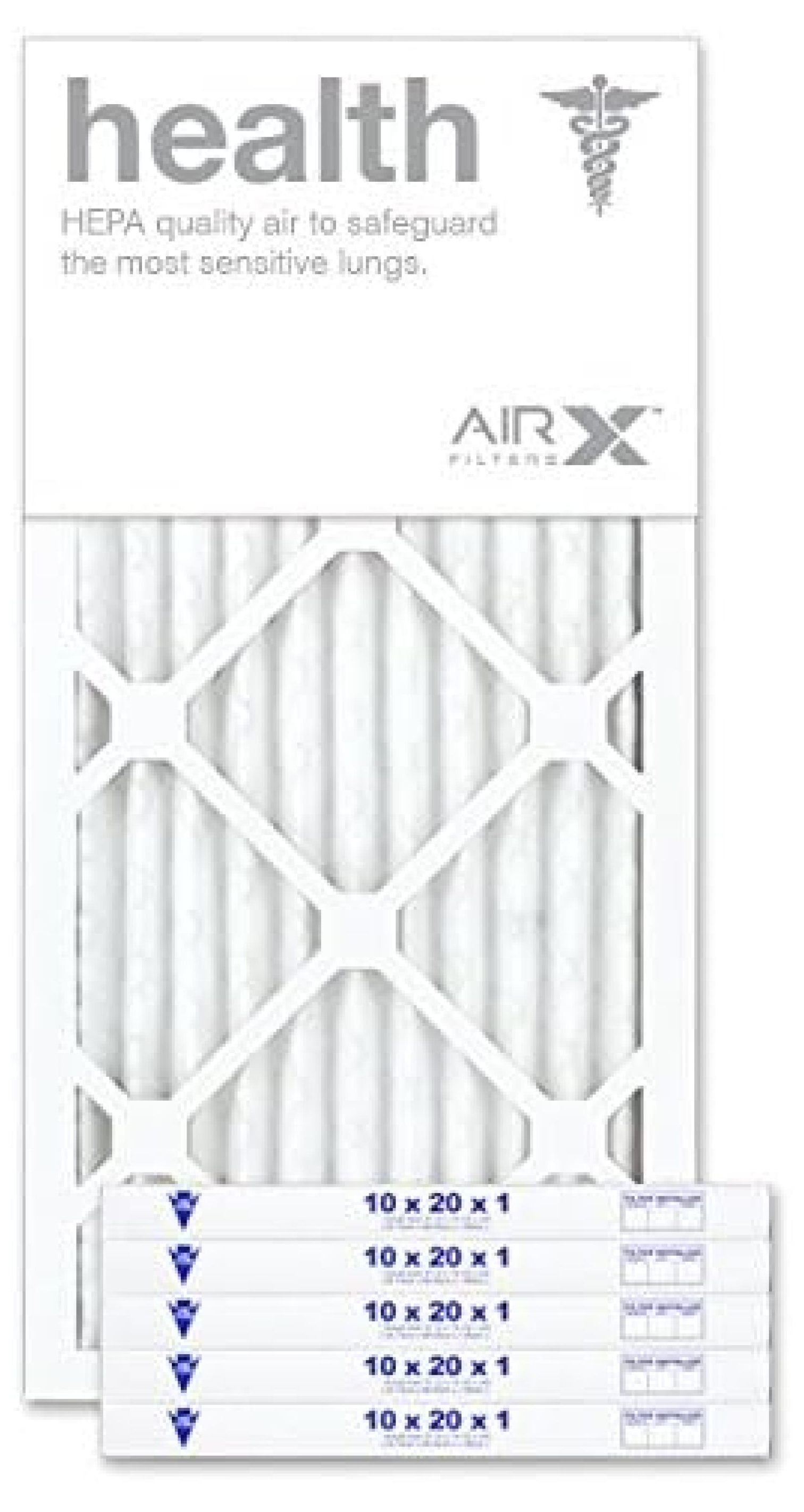 AIRX WICKED CLEAN AIR. 10x20x1 Air Filter MERV 13 Pleated HV Furne Air