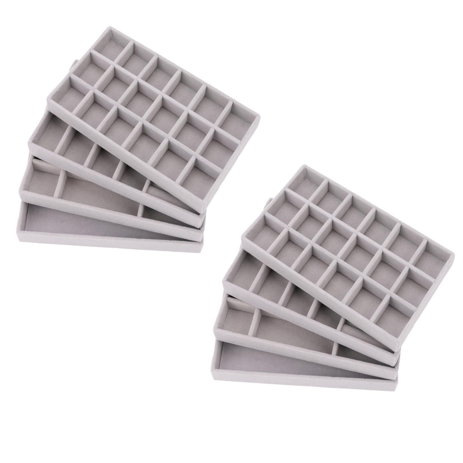 AIRZSNRY Velvet Drawer Jewelry Organizer Tray, Small Flat Jewelry ...