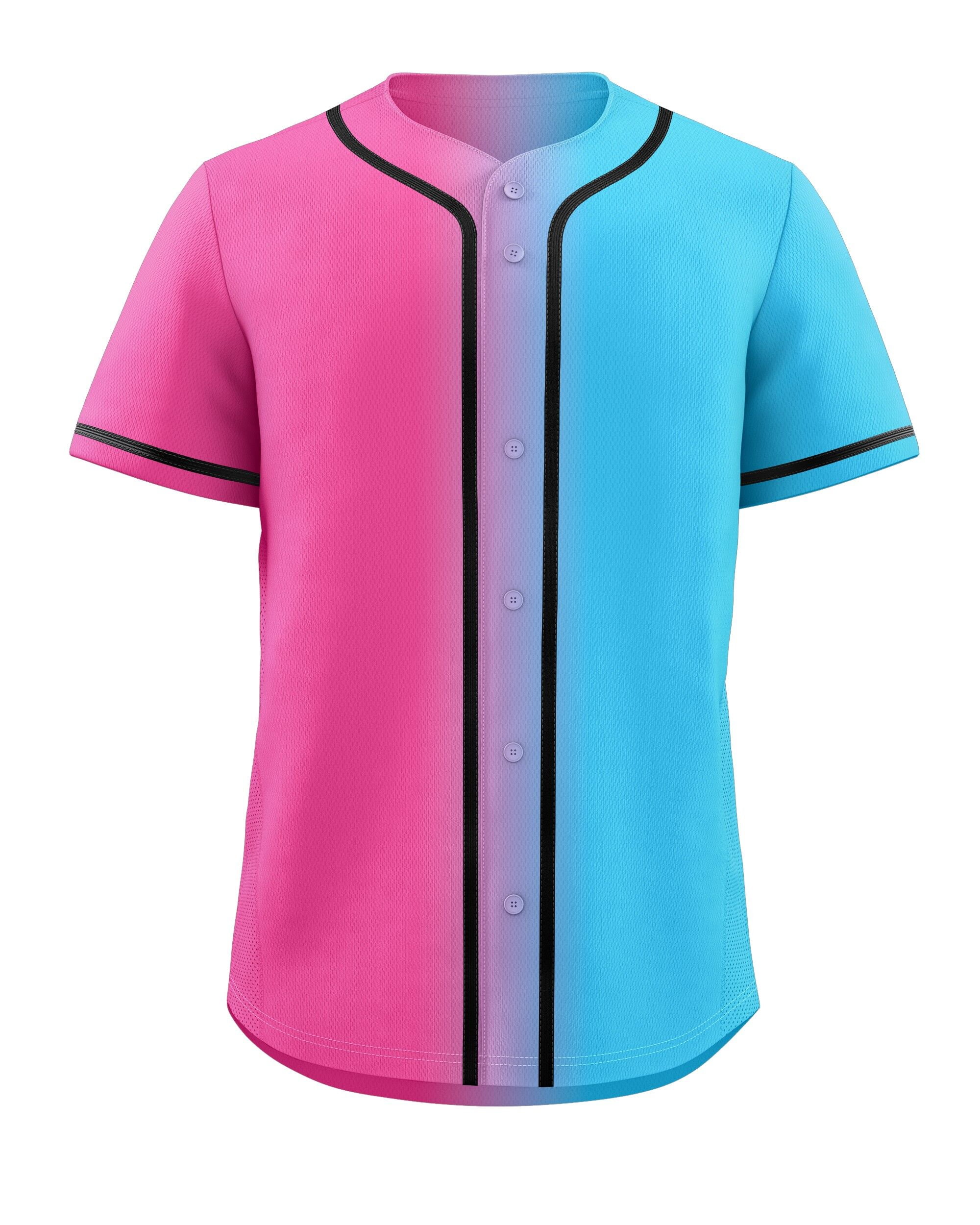 AIRevo Blank Baseball Jersey for Men Casual Button Down Shirts Short Sleeve Active Team Sports Uniform