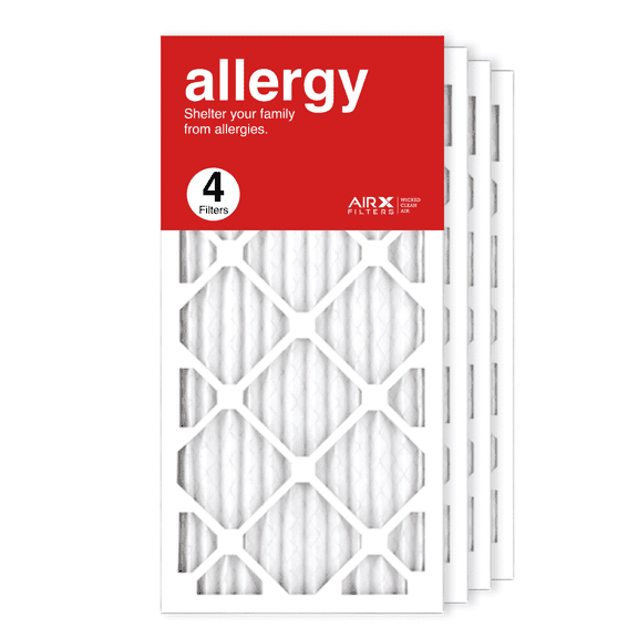 AIRx Filters 12x24x1 Air Filter MERV 11 Pleated HVAC AC Furnace Air Filter, Allergy 4-Pack Made in the USA