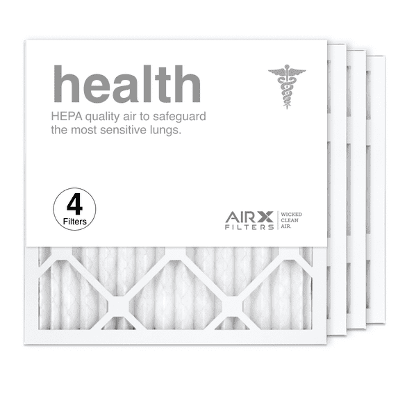 AIRx Filters 16x16x1 Air Filter MERV 13 Pleated HVAC AC Furnace Air Filter, Health 4-Pack Made in the USA