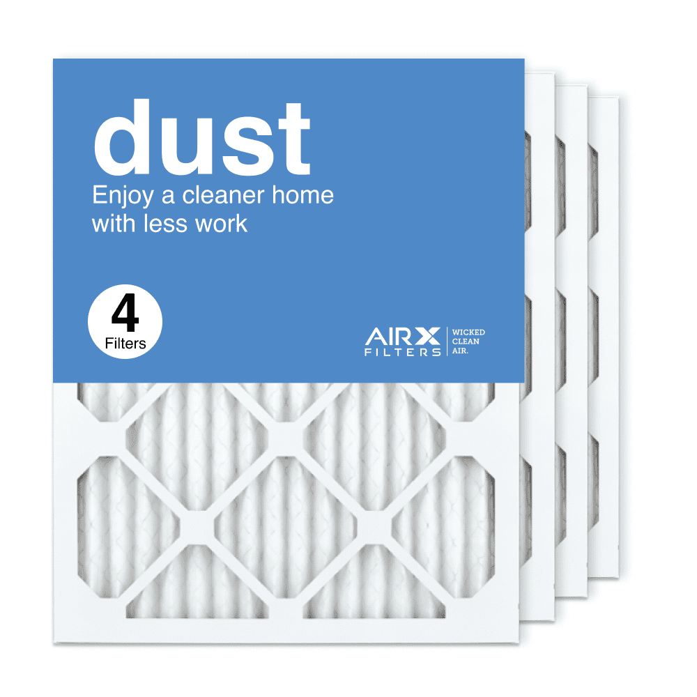 AIRx Filters 16x20x1 Air Filter MERV 8 Pleated HVAC AC Furnace Air Filter, Dust 4-Pack, Made in the USA
