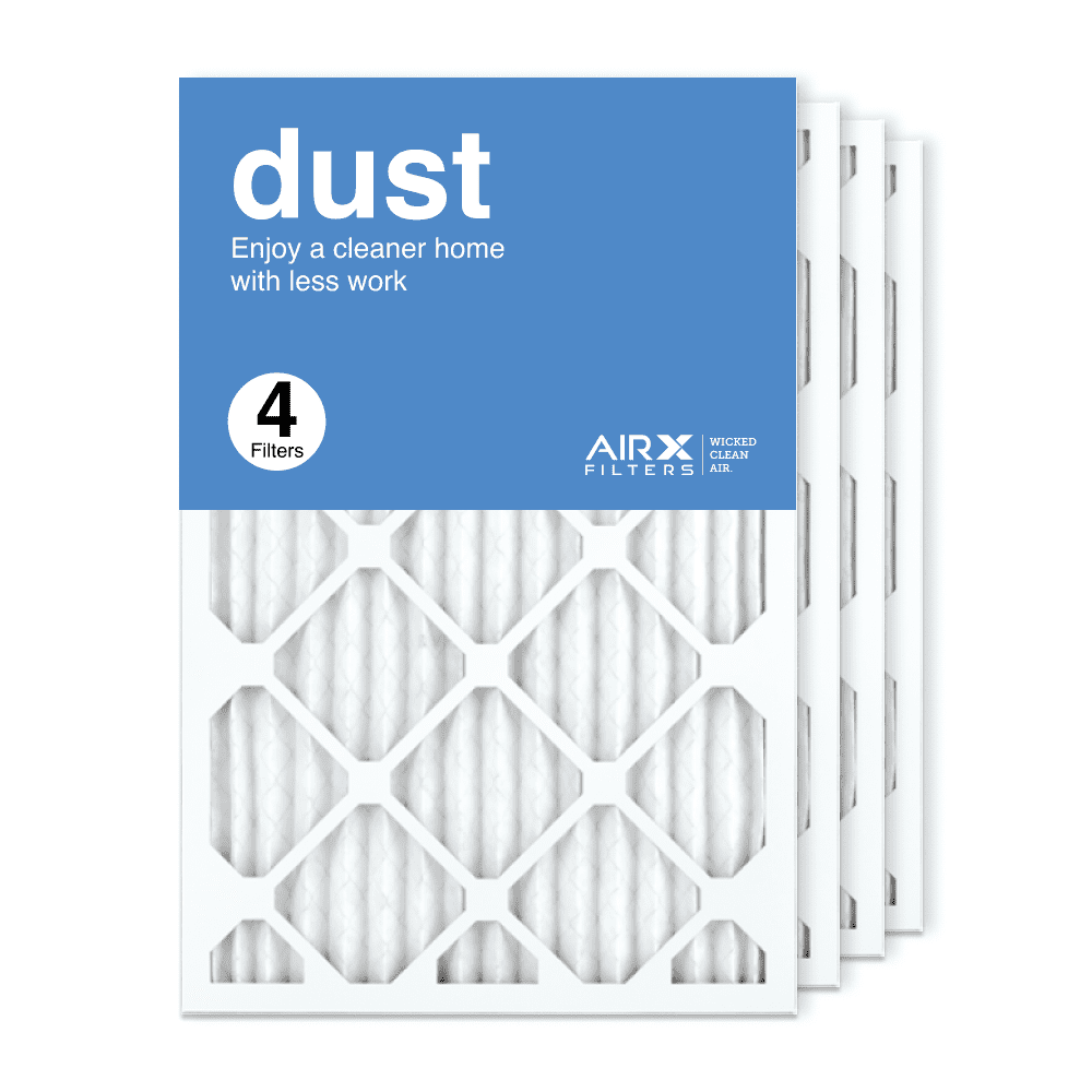 AIRx Filters 16x25x1 Air Filter MERV 8 Pleated HVAC AC Furnace Air Filter, Dust 4-Pack Made in the USA
