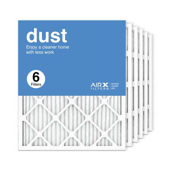 AIRx Filters 20x24x1 Air Filter MERV 8 Pleated HVAC AC Furnace Air Filter, Dust 6-Pack, Made in the USA