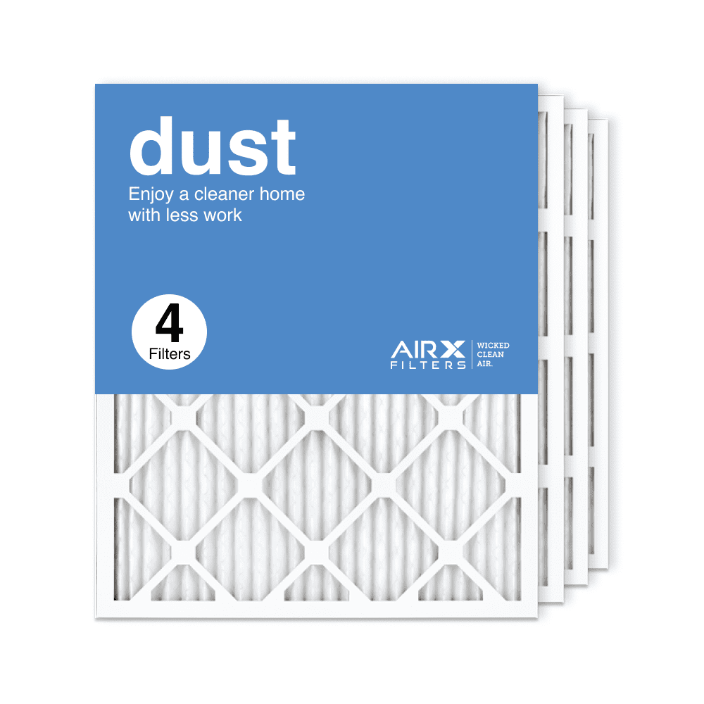 AIRx Filters 20x25x1 Air Filter MERV 8 Pleated HVAC AC Furnace Air Filter, Dust 4-Pack, Made in the USA