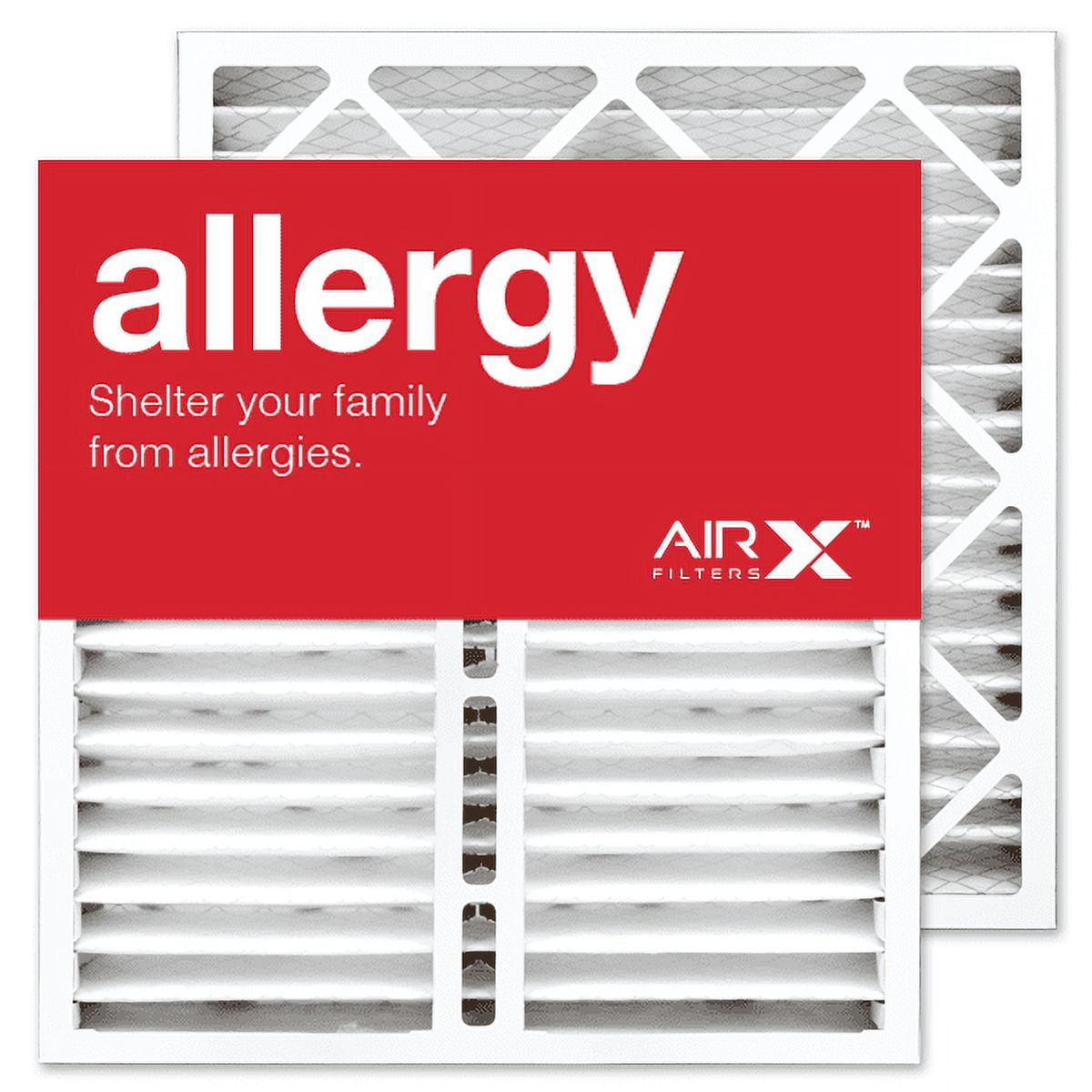 AIRx Filters Allergy 20x20x5 MERV 11 AC Furnace Air Filter Replacement, Box of 2, USA Made