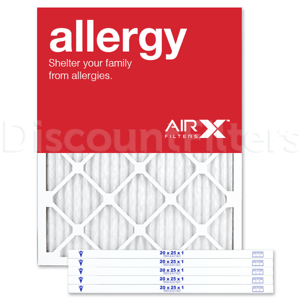 AIRx Filters Allergy 20x25x1 MERV 11 Pleated Air Filter Made in the