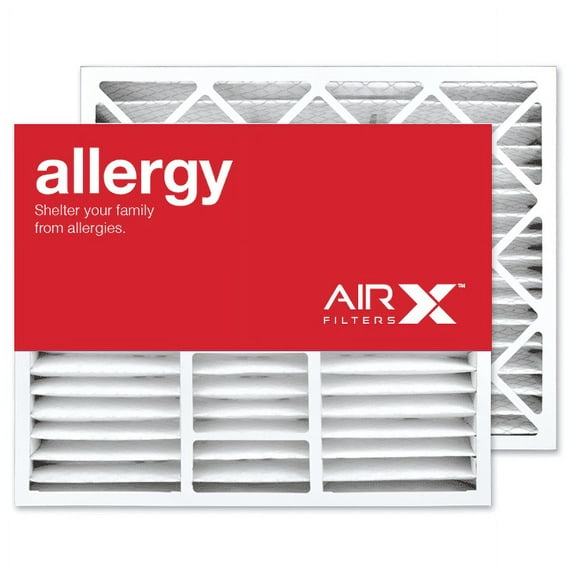 AIRx Filters Allergy 20x25x5 Air Filter MERV 11 AC Furnace Pleated Air Filter Replacement for Honeywell FC100A1037 FC35A1027 203720 Box of 2, Made in the USA