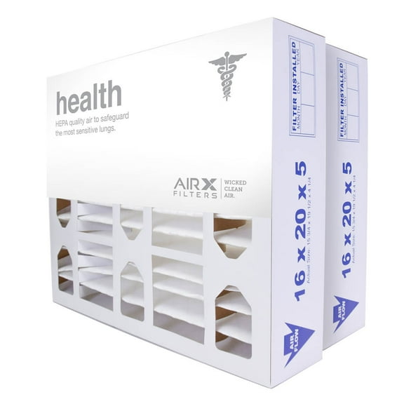 AIRx Filters Dust 16x20x5 Media Air Filter MERV 8 Replacement for Honeywell FC100A1003 209894 FC35A1035 , 2-Pack