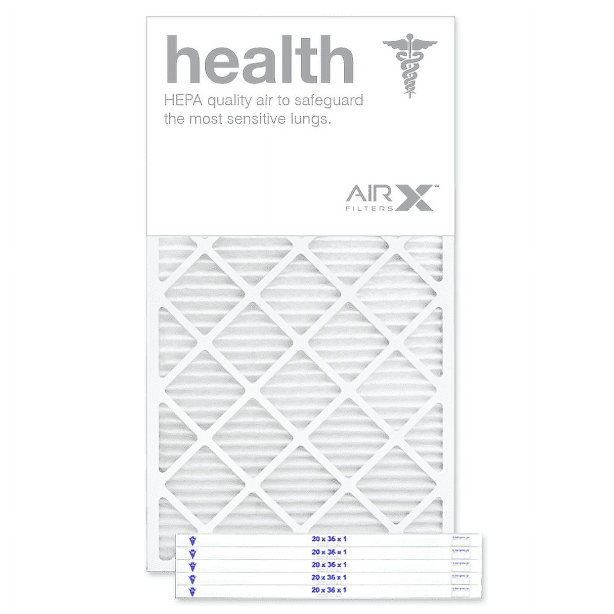 20x36x1 Pleated Air Filter MERV 8 6-Pack