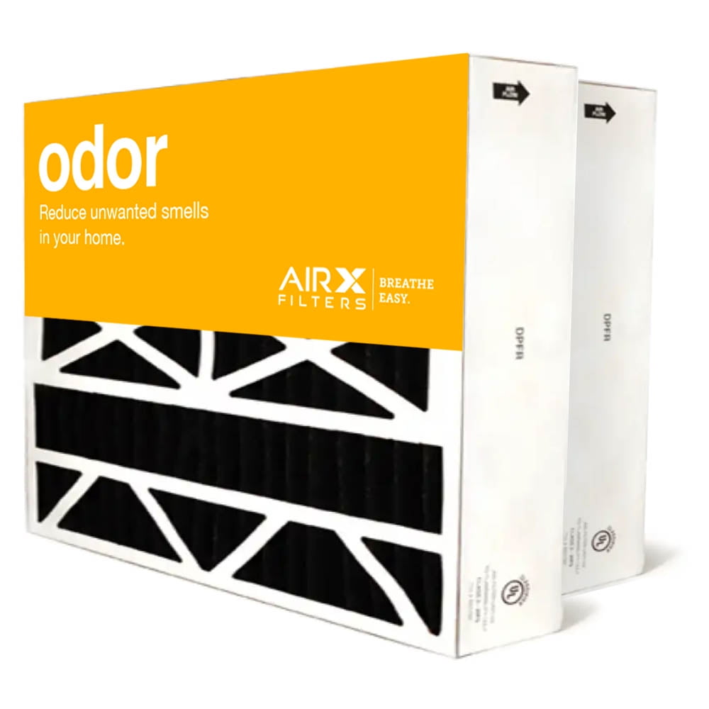 AIRx Filters Odor 20x25x6 Air Filter MERV 8 Replacement for Aprilaire Space-Gard 201 to Fit Media Air Cleaner Cabinet Aprilaire Space-Gard 2200, 2-Pack