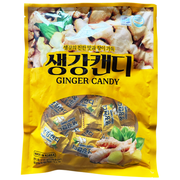 AISAM GINGER CANDY MADE IN KOREA - 210g - Pack of 1