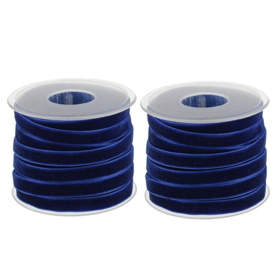 AISAMEFE 2 Roll Velvet Ribbons, Single Face Spool Satin Velvet Ribbons , 20 Yards 3/8inch for Gift Wrapping,Wedding Floral Bouquets Decoration,DIY Craft Supplies