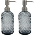 AISAMEFE 2Pcs Pump Bottles,Hand Soap Dispenser 13.5oz,Refillable Liquid