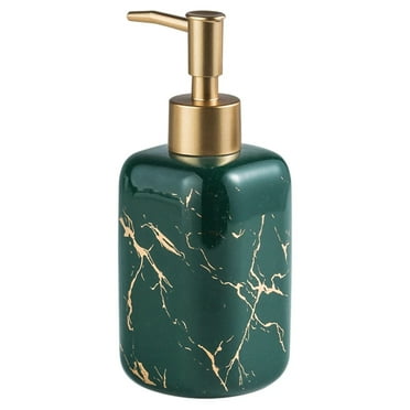 AISAMEFE Ceramic Foaming Soap Dispenser, Liquid Lotion Dispenser Bottle,Marble Soap Pump Dispenser for Bathroom Kitchen Countertop,300ml