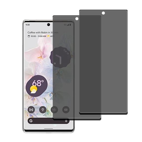 AISELAN [2 Pcs] 9H Hardness Anti-Scratch Anti-SPY Privacy Screen Protector Tempered Glass for Google Pixel 6 Pro