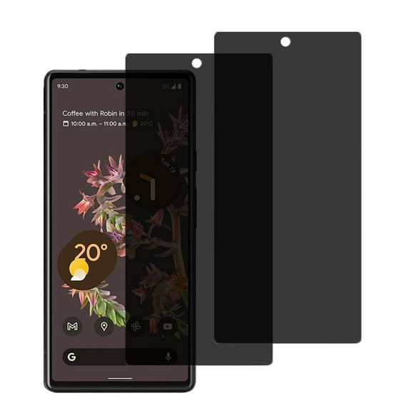 AISELAN [2 Pcs] 9H Hardness Anti-Scratch Anti-SPY Privacy Screen Protector Tempered Glass for Google Pixel 6