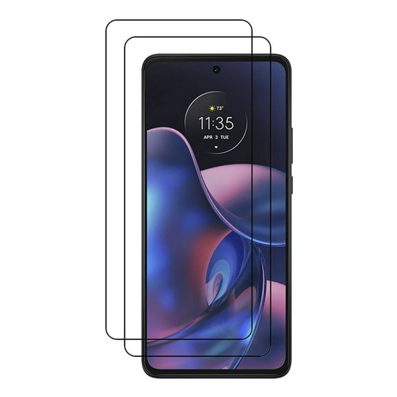 AISELAN [2 Pcs] Black Anti-Scratch Easy Installation Tempered Glass Screen Protector for Motorola Moto Edge 2022