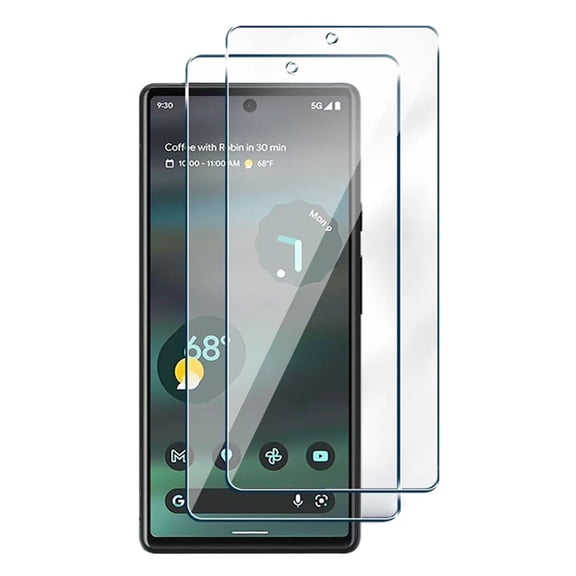 AISELAN [2 Pcs] HD Clear Anti-Scratch Easy Installation Tempered Glass Screen Protector for Google Pixel 6a