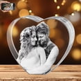 thumbnail image 1 of AISENIN 3D Crystal Heart-Shaped Photo Custom Picture Gifts for Her Him Mom Dad Couples Laser Engraved 3D Picture in Glass Heart Personalized Customized Anniversary Birthday Presents for Wife, 1 of 6