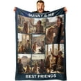 thumbnail image 1 of AISENIN Custom Blanket with 7 Photos Text Customized Blanket Thows Personalized Flannel Throw Blankets Custom Gift for Birthday Christmas Father's Day, 1 of 5