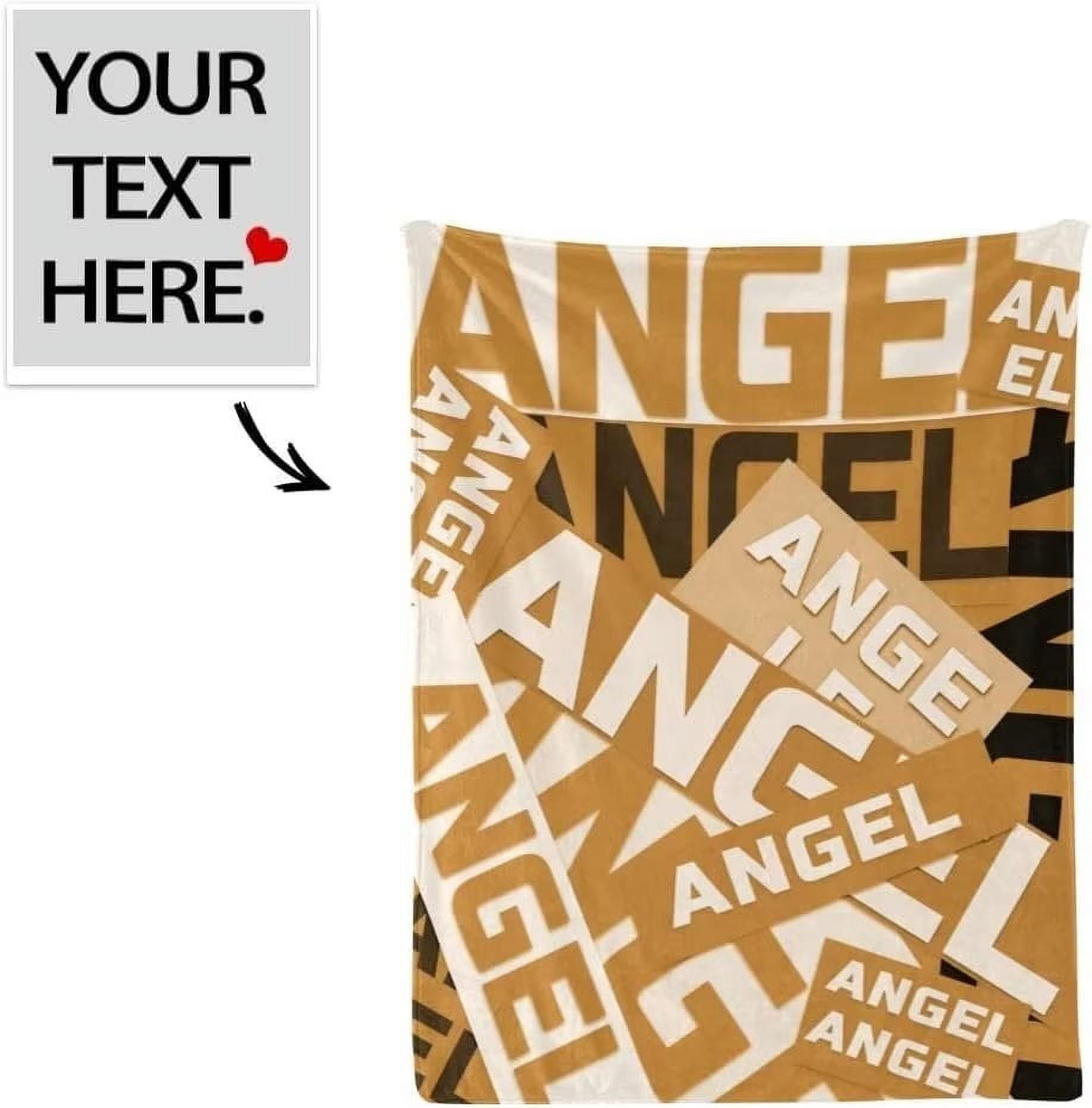 AISENIN Custom Blanket Personalized Blanket With Name Customized Throw