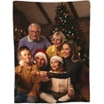 thumbnail image 1 of AISENIN Custom Blanket with Photo Text Personalized Gift Custom Flannel Blankets Using Your Photos Birthday Anniversary Wedding Christmas Memorial Gifts, 1 of 5