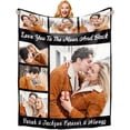 thumbnail image 1 of AISENIN Custom Blanket with Picture Text Customized Blanket Throws Personalized Blanket Customizable Blanket Photo Blankets Personalized Birthday Day Gifts for Women Friends Couples, 1 of 5