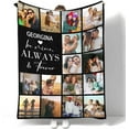 thumbnail image 1 of AISENIN Custom Blankets with 18 Photos Personalized Gifts Customized Blankets and Throws Picture Blanket fo Mom Dad Christmas Birthday Father's Day Mother's Day, 1 of 5