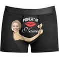 thumbnail image 1 of AISENIN Custom Boxers for Men Boyfriend Father Husband Personalized Funny Boxers for Men Birthday Valentine's Day Gifts for Him, 1 of 5