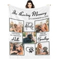 thumbnail image 1 of AISENIN Custom Dog Blanket Personalized Blanket with Dog Photo and Name Custom Pet Blanket Gifts for Pet Animal Women Men Dog Lovers Memorial Gift, 1 of 5