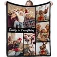 thumbnail image 1 of AISENIN Custom Family Photos Blanket for Family Personalized Family Pictures Throw Blanket for Man Women Lover Girlfriend Boyfriend 3 sizes, 1 of 5