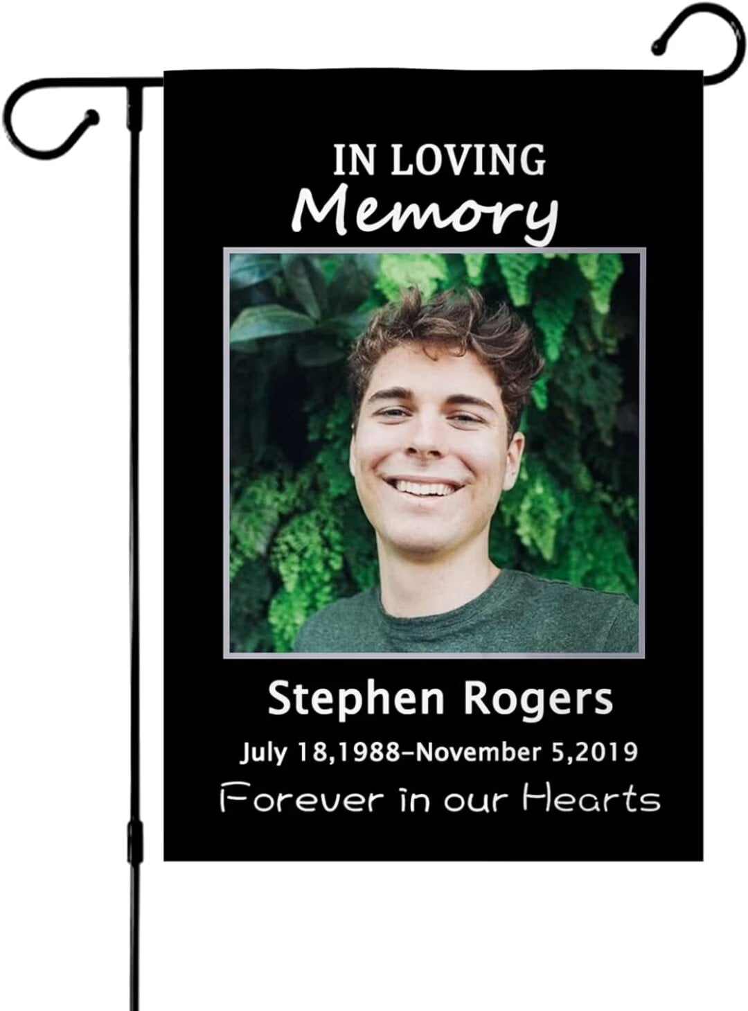 AISENIN Custom Memorial Flag Personalized Garden Flag in Loving Memory ...