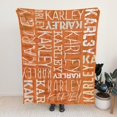 thumbnail image 1 of AISENIN Custom Monogrammed Blanket Personalized Name Blanket Customized Blanket with Name Text for Adult Kid Birthday Christmas New Year Gift, 1 of 5